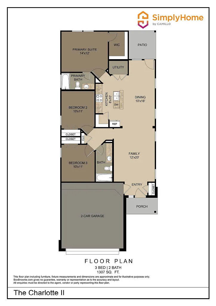 The Charlotte II Floor Plan The Charlotte II Floor Plan - 204 Fallow Deer Dr