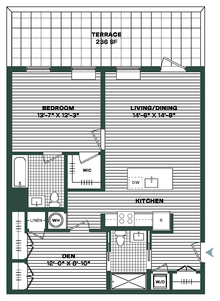 Floor plan A3-Den
