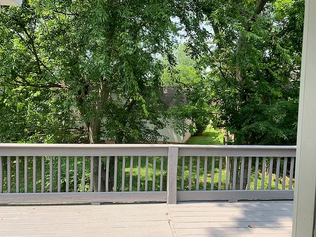 View from deck that opens from upstairs family room