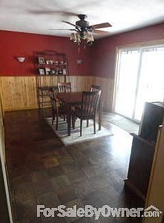 dining room : dining room freshly painted with new patio doors and woodwork