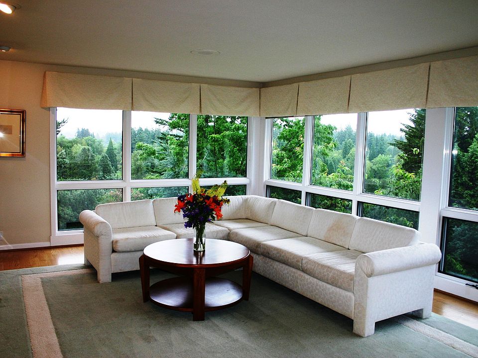 Living room with Mt. view.