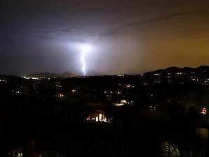 Enjoy the Monsoons from your back patio
