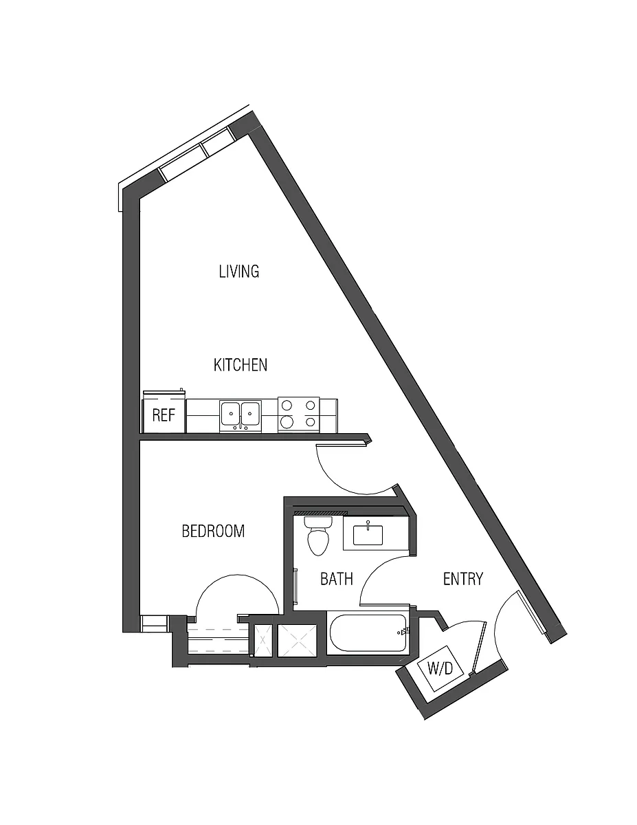 Floor plan 1X1 - A8