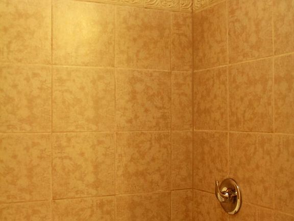 Newly tiled bathroom!