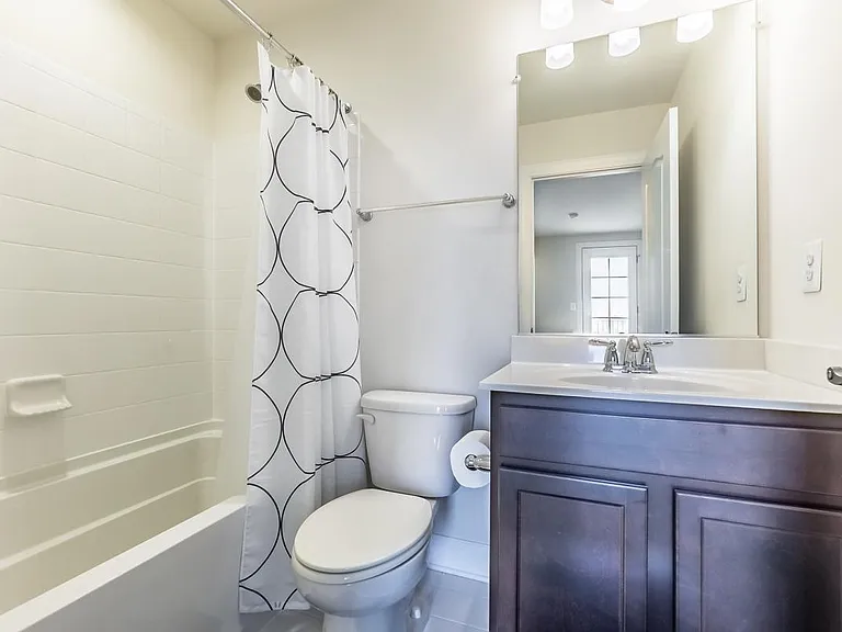 Full bath on top floor