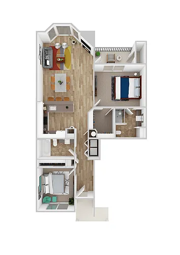 Floor plan 2x2s