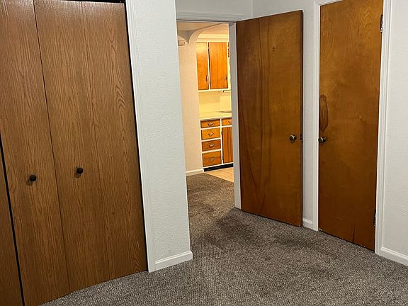 View from bedroom. Includes two closets in bedroom.