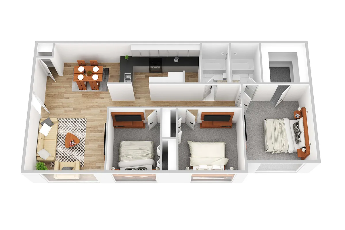 Floor plan Three Bedroom