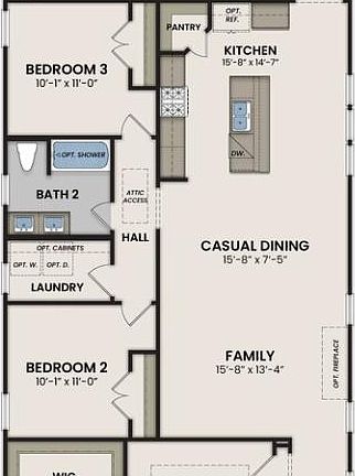 The Elkmont First Floor Plan