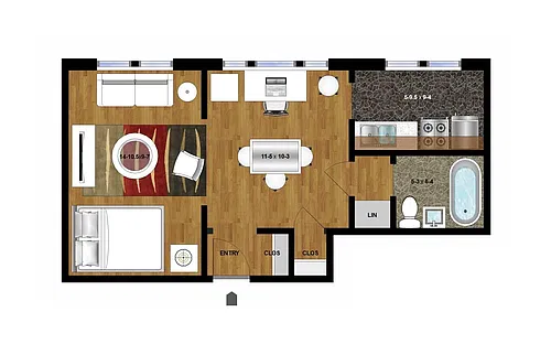 Floor plan Studio C