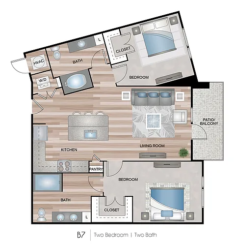 Floor plan Two bedroom