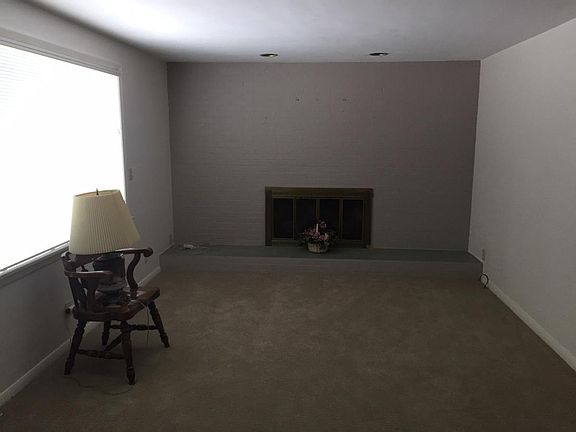 Living Room with Wood Fireplace