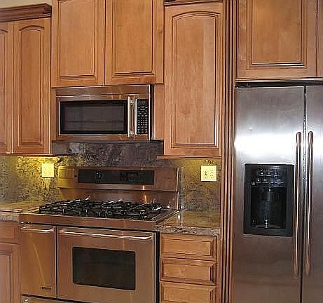 travertine, upgraded stainless