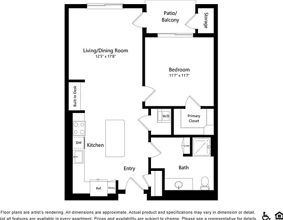 A2 | 1x1 | 748 sf A2 | 1x1 | 748 sf