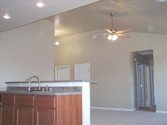 Living Room with Cathedral Ceiling
