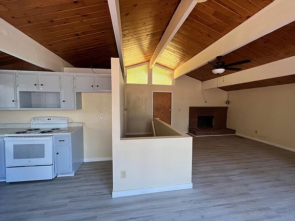 Main floor kitchen, living room and dining.