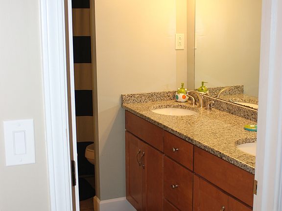 Large Hall Bathroom with double sinks, everything is new!