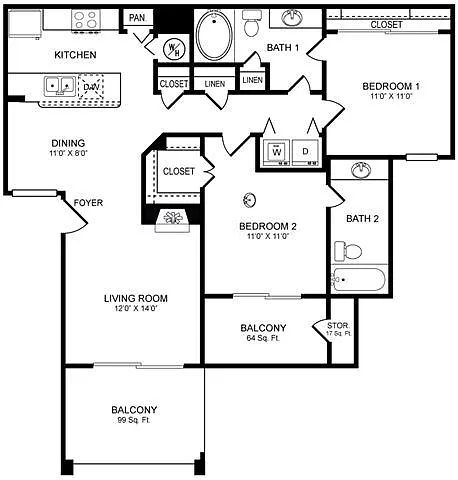 Floor plan D4