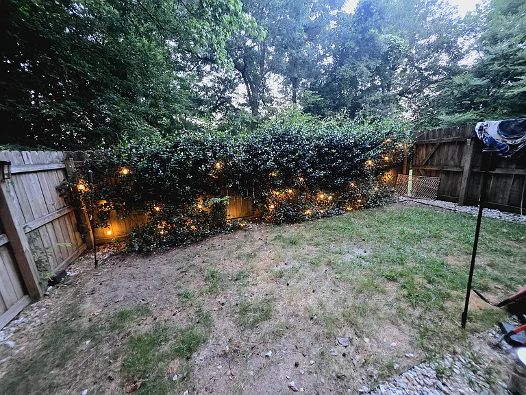 Private fenced in backyard!