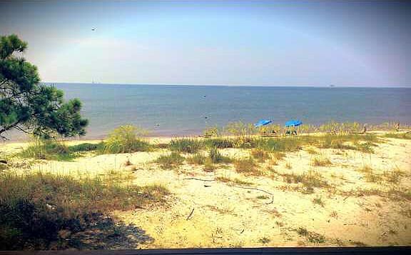 your private beach area