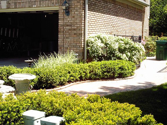 Paver brick sidewalk 