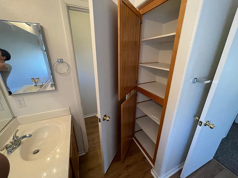 Bathroom linen storage