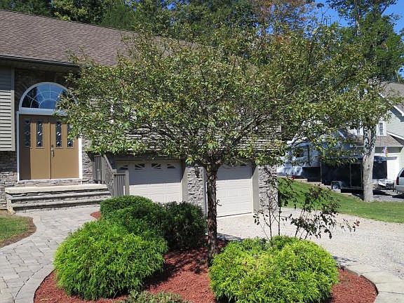Landscaped front walkway