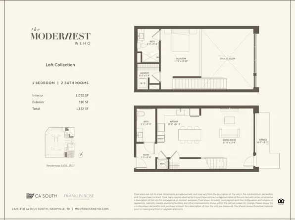 Loft Collection Plan, Modernest WeHo