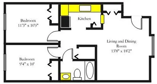 Floor plan 2BR