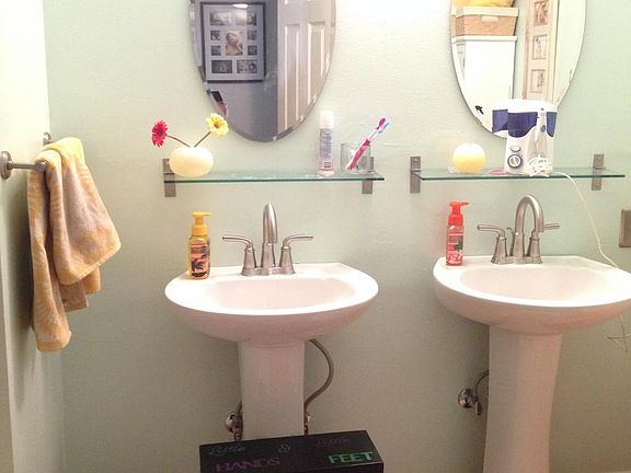 dual sinks and freshly painted