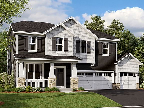 Gresham 3-Car Elevation Craftsman