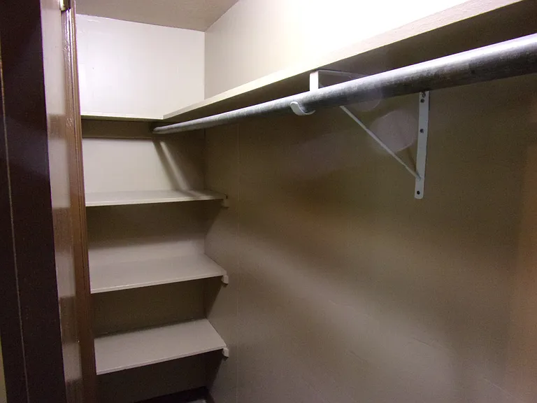 MASTER CLOSET WITH SHELVES