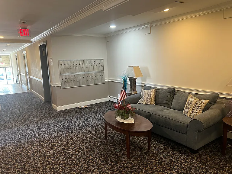 lobby with elevator