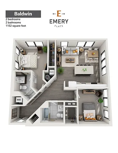 Floor plan Baldwin