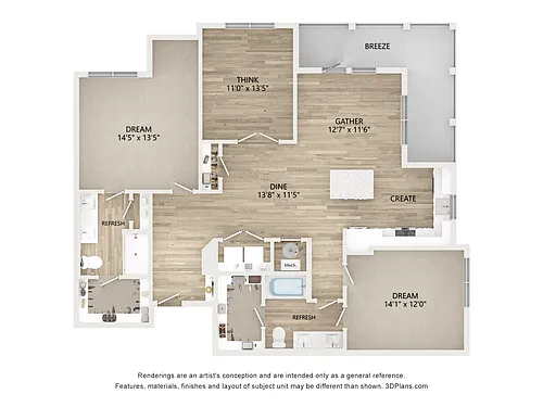 Floor plan E1
