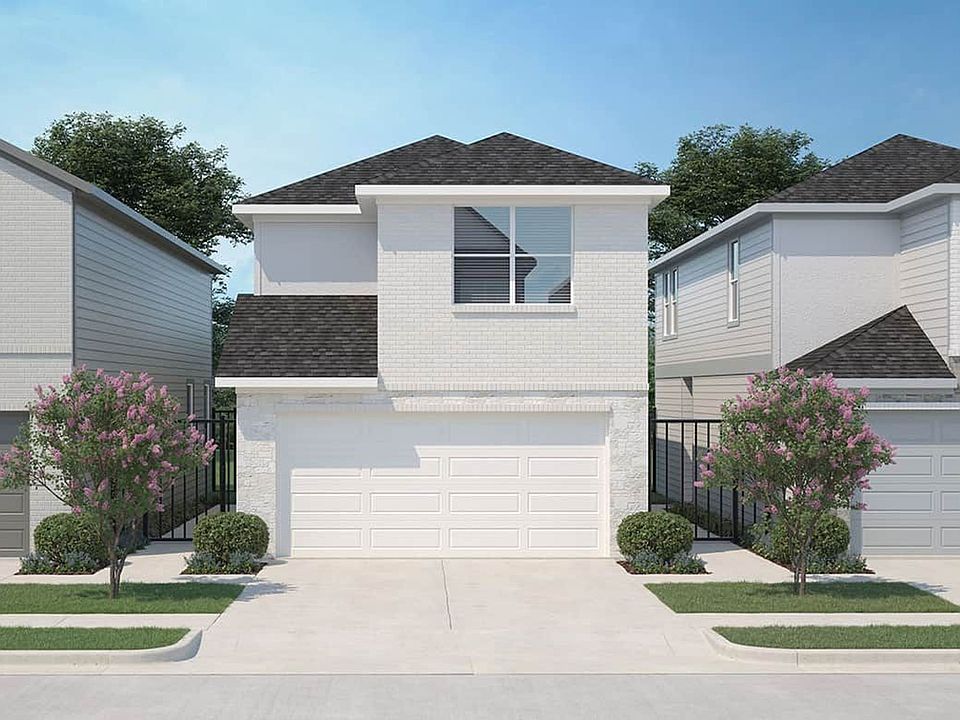 Exquisite white brickwork meets modern design in this Houston suburban home. Sleek architecture with