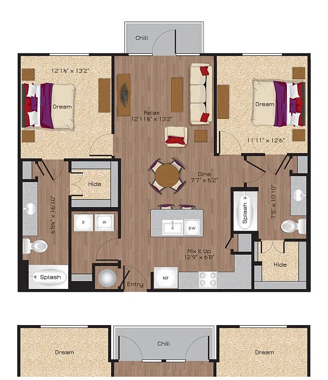 Floor plan B1