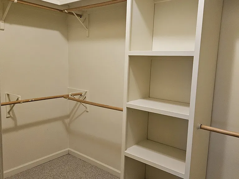 Very large master closet w/ built-ins