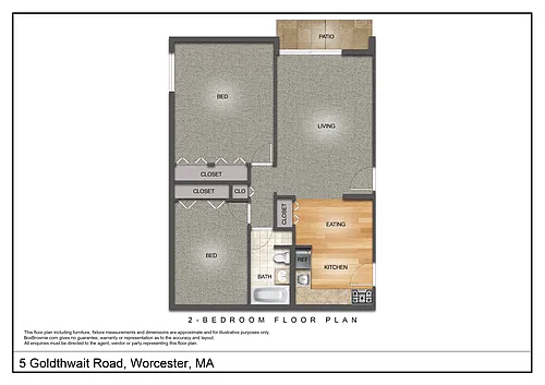 Floor plan Two Bedroom