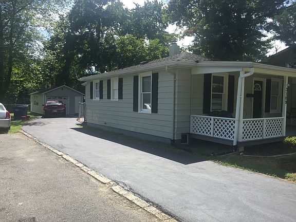 huge lot  garage in back