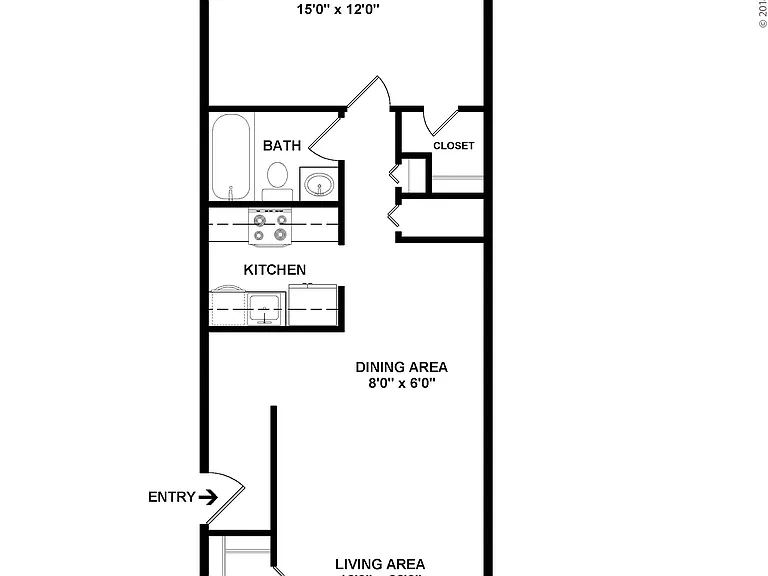 Mid-Size: Beds - 1: Baths - 1: SqFt Range - 720 to 720