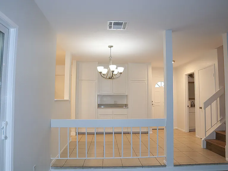 Dining Room with built-in cabinets.