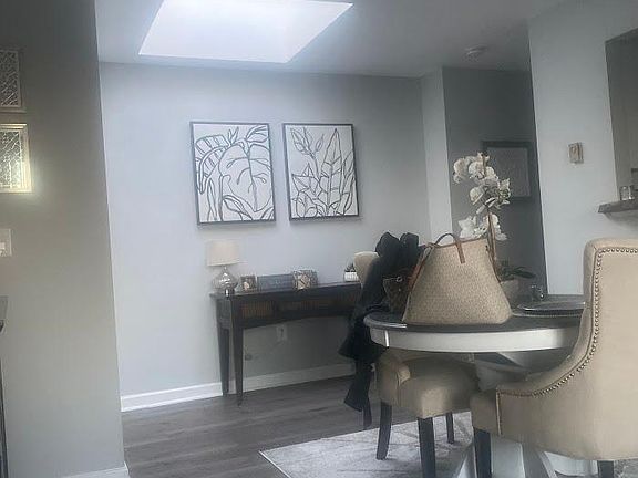 entry foyer with skylight