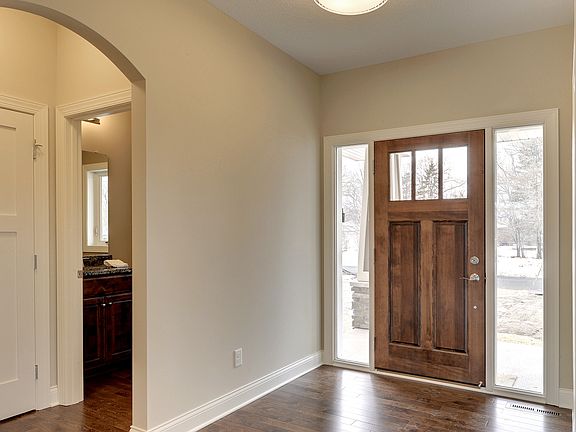 Formal, spacious entry