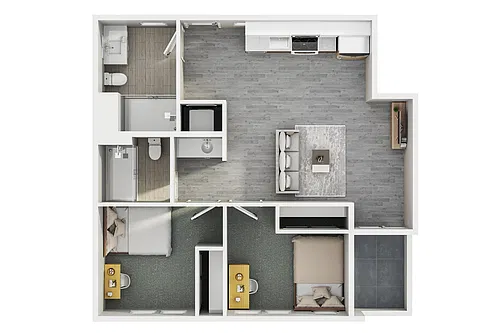 Floor plan 2 x 2 Premium