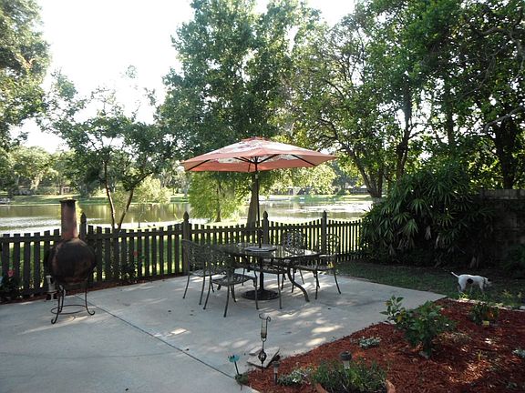 Backyard Patio overlooking lake