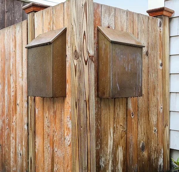 Mail box for each unit.