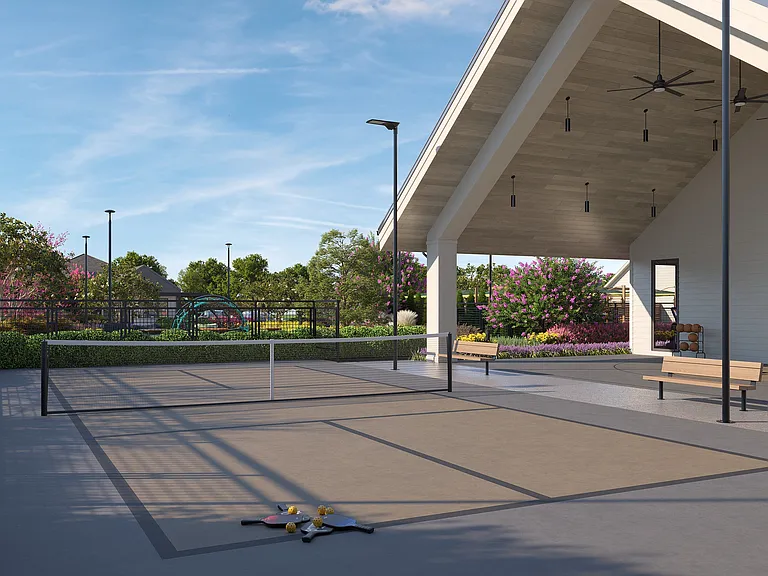 Oxenfree Rowlett basketball and pickelball court.