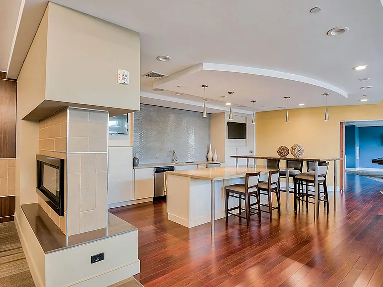 Resident lounge features large screen TVs, great for catching the game or your favorite show