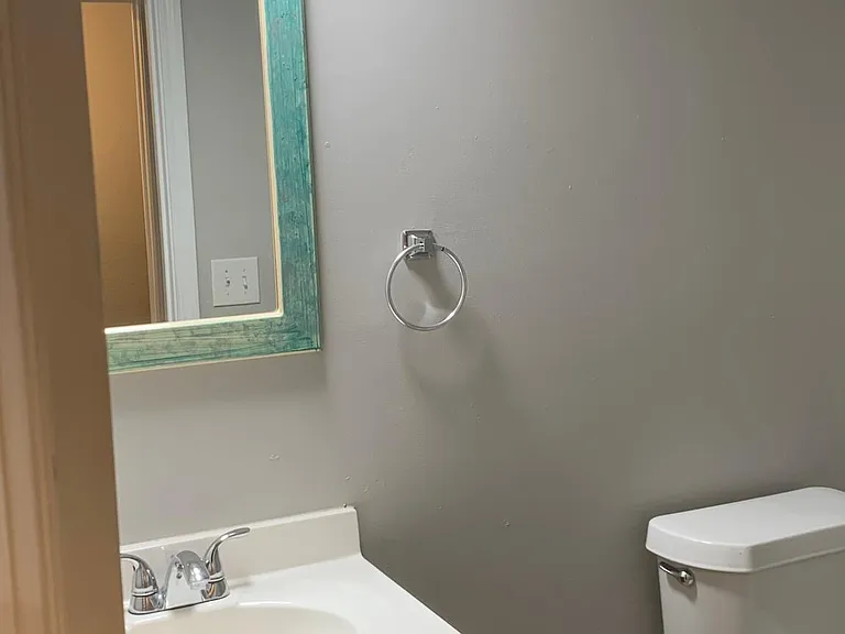half bathroom in lower level